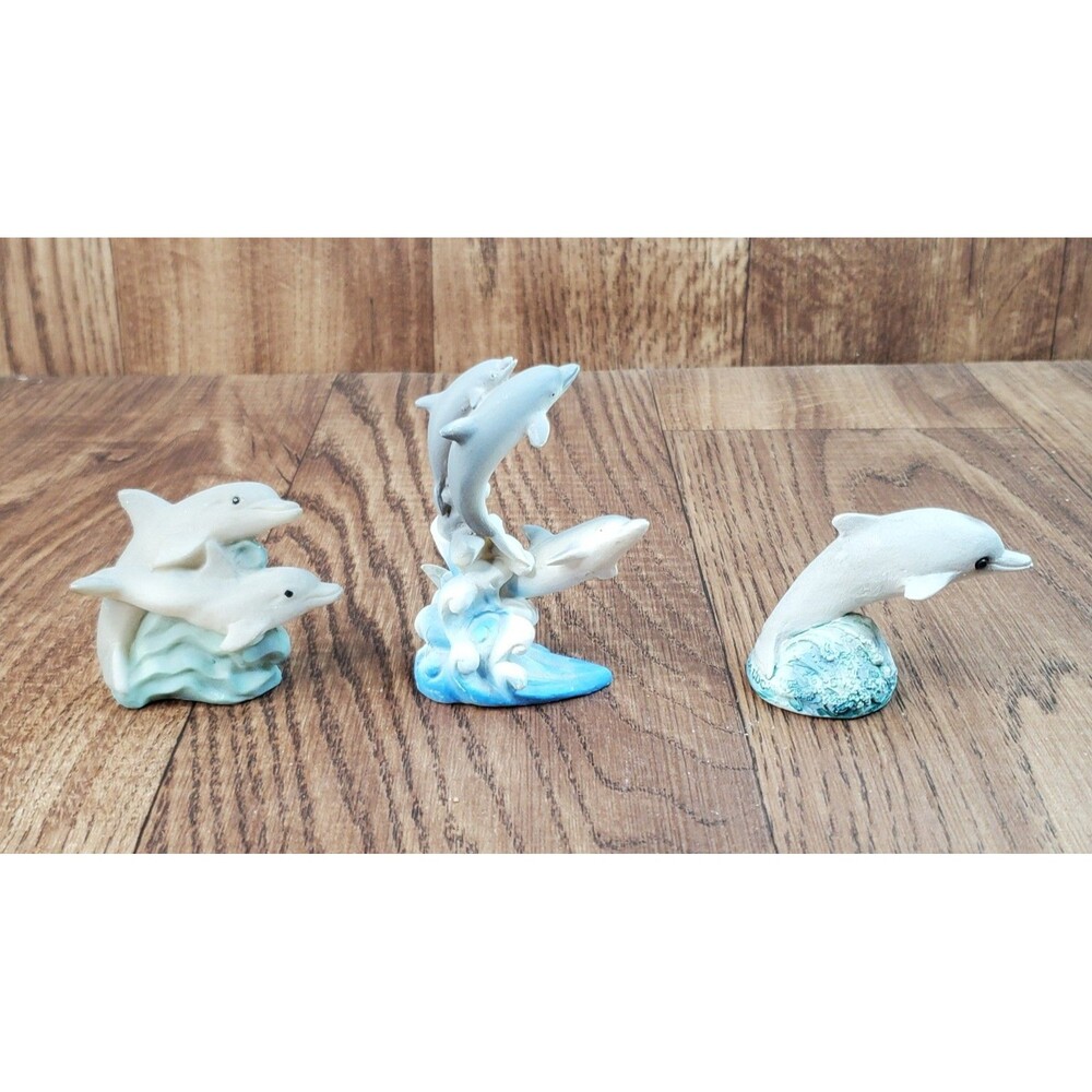 Dolphin 3" Lot of 3 Figurines UDC 1994
